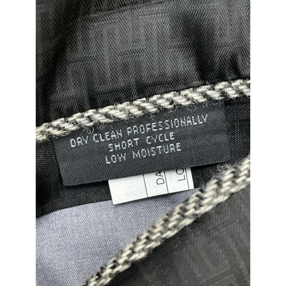 Vintage Christian Dior Monsieur 100% Wool Herringbone Blazer 40 S Made in USA
